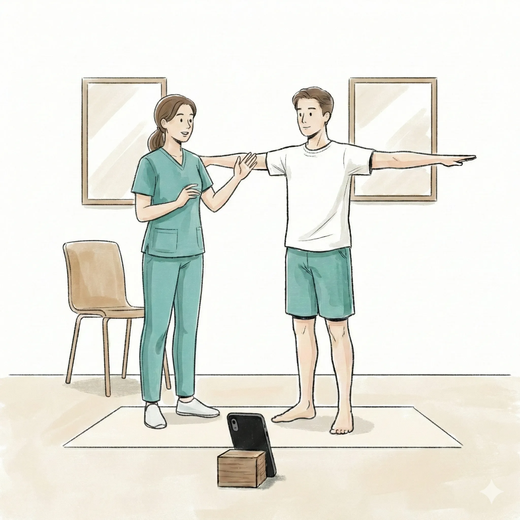 PhysioMate Aufnehmen – Üben mit deiner Physio-Therapeutin